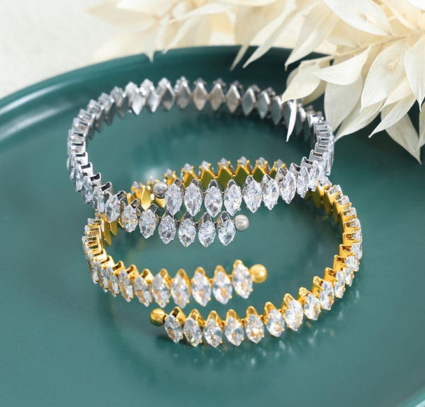 Rhinestone Cuff Bracelet