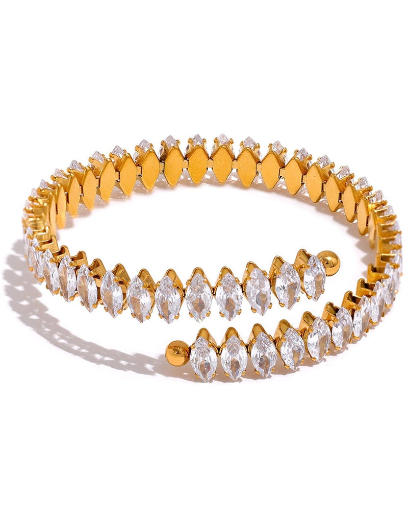 Rhinestone Cuff Bracelet