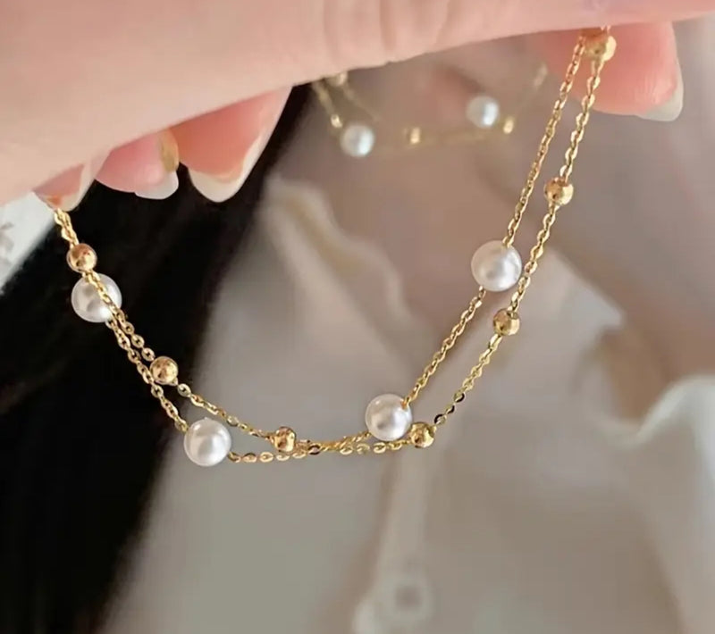 Double chain bracelet