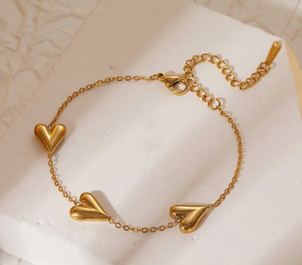 Triple Heart bracelet