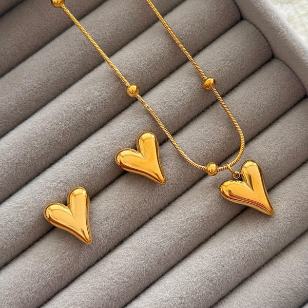 Heart Pendent with studs